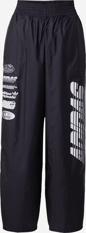 Loosefit Pantaloni 'Side  Graphics' de la ADIDAS ORIGINALS pe negru: față