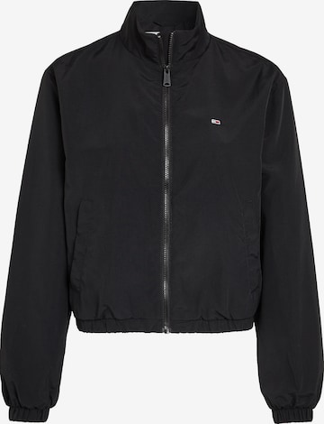 Tommy Jeans Übergangsjacke 'Essential' in Schwarz: predná strana