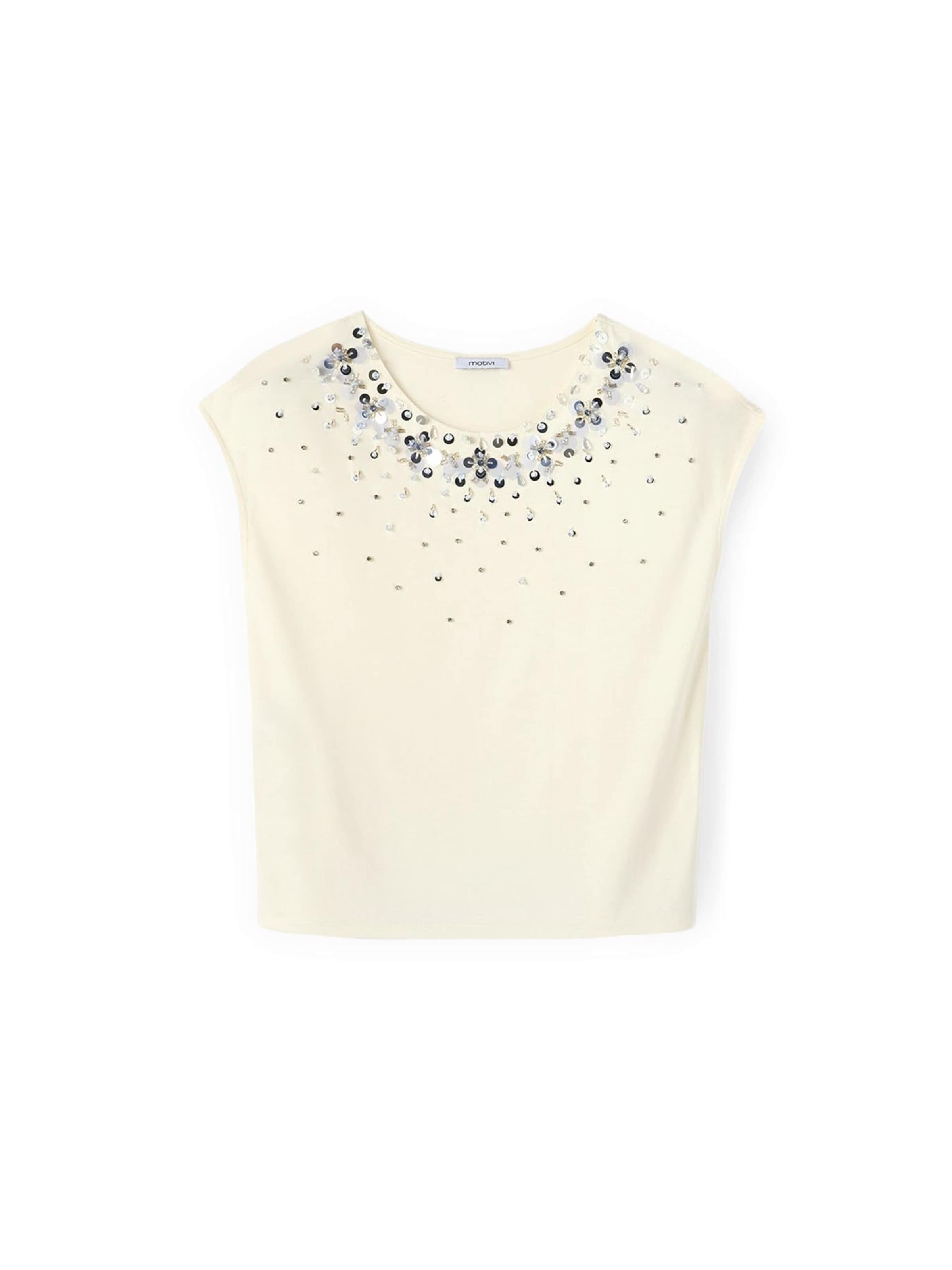 MOTIVI Top in Wit: voorkant