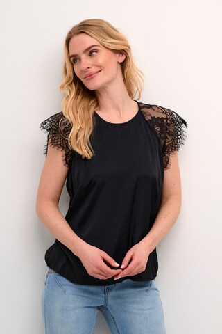 Cream Blouse 'Nola' in Black: front