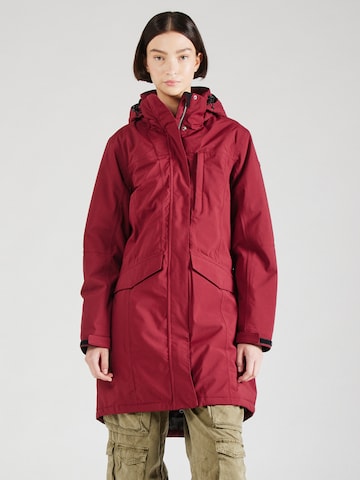 Cappotto funzionale di KILLTEC in rosso: frontale
