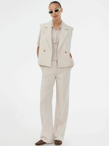 modström Wide leg Pants ' Gale ' in Grey: front