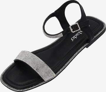 Palado Sandale 'Isolea' in Schwarz: Vorderseite