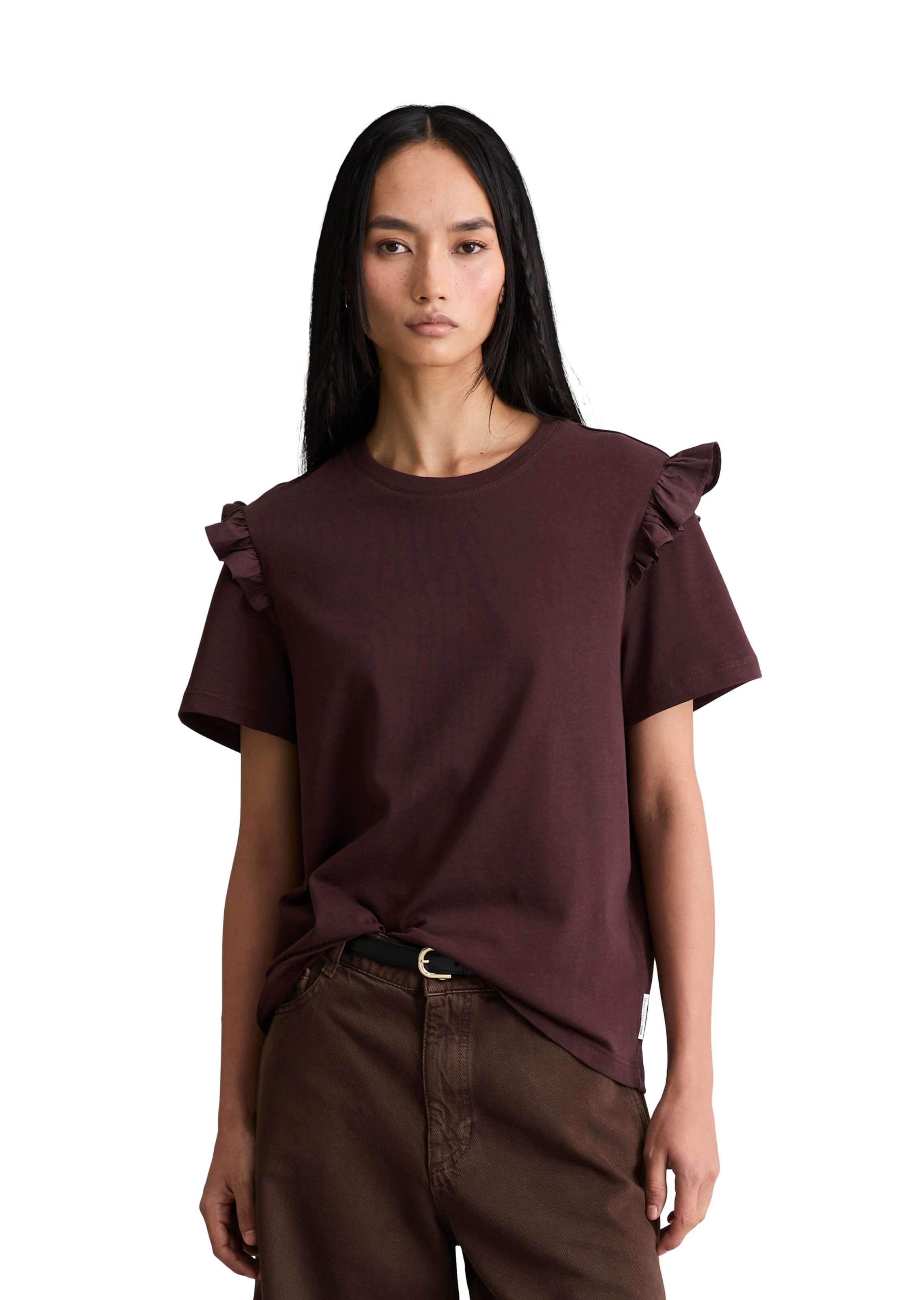 Marc O'Polo DENIM T-Shirt in Rot: Vorderseite
