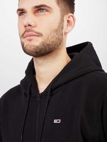 Tommy Jeans Regular fit Zip-Up Hoodie in Black