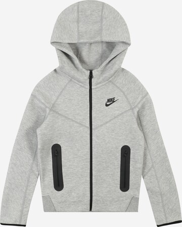 Nike Sportswear Athletic Jacket in Grey: front