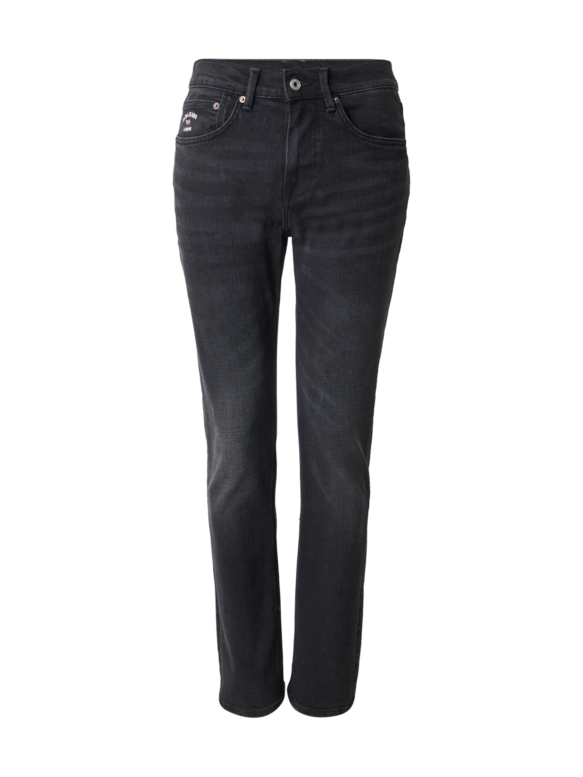 Pepe Jeans Slimfit Jeans 'HATCH' in Schwarz: Vorderseite