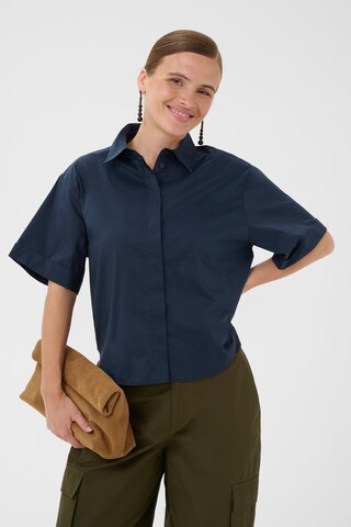 CULTURE Blouse 'Daiva Antoinett' in Blue: front