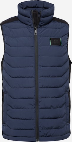 La Martina Bodywarmer in Blauw: voorkant