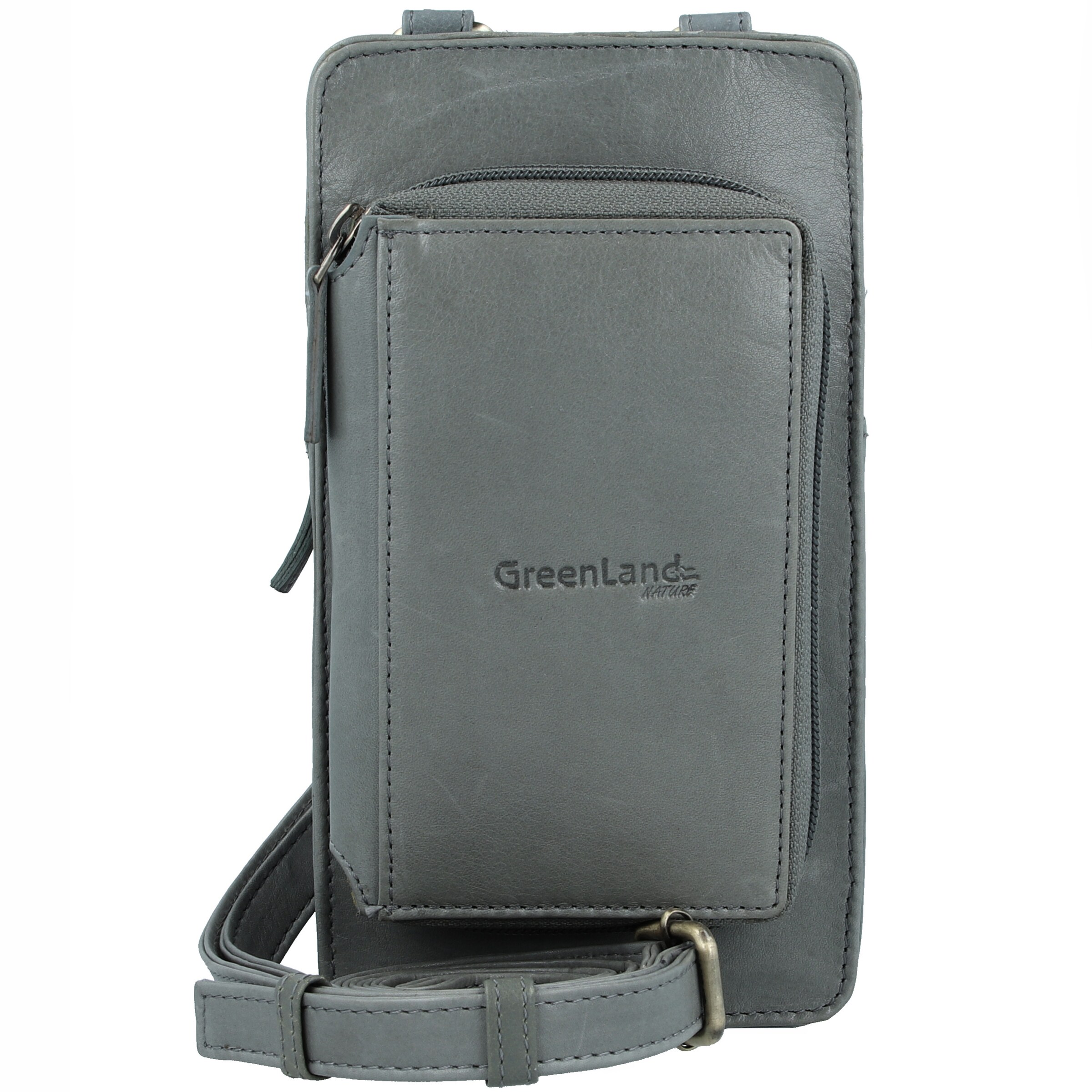 Protection pour Smartphone Greenland Nature en gris : devant