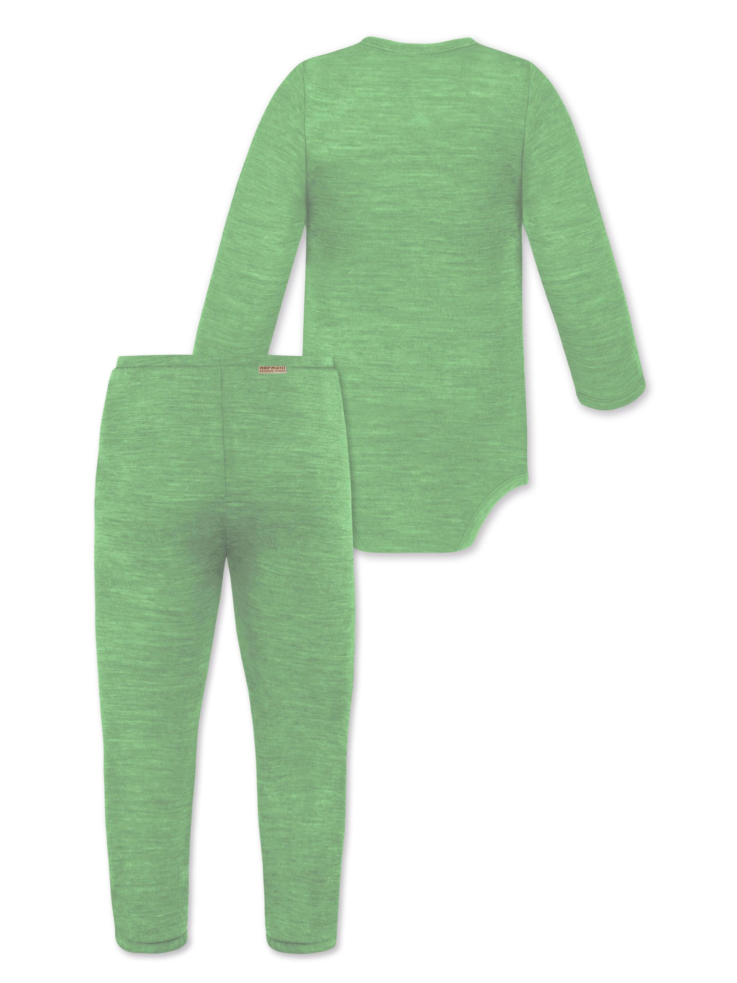 Ensemble de linge normani en vert