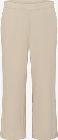 Pantalon 'Paula' KAFFE CURVE en beige : devant
