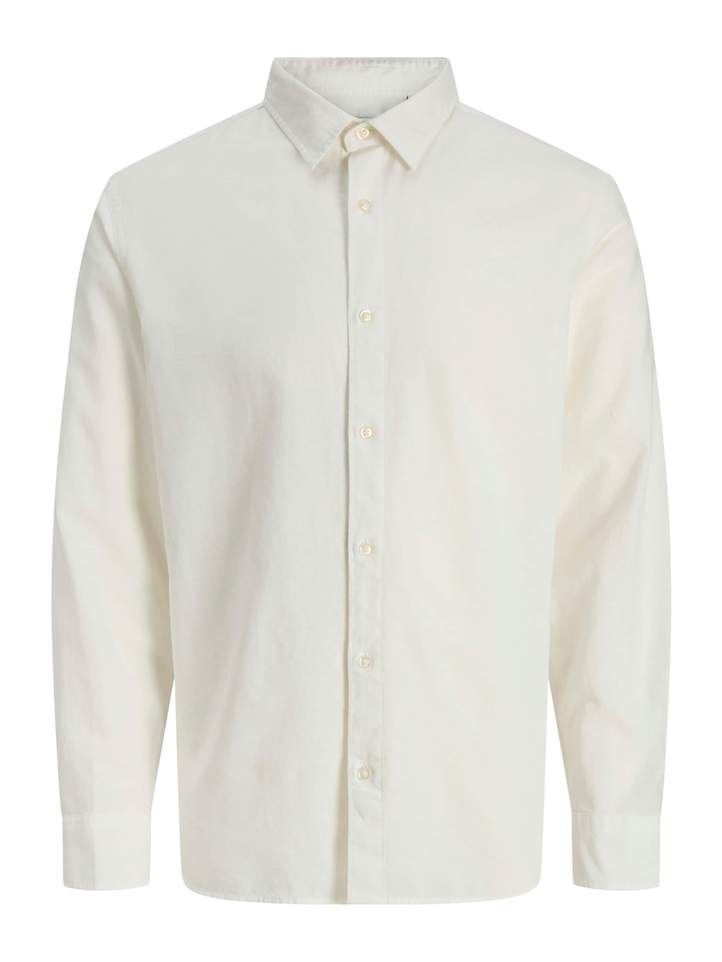 Jack & Jones Junior Button up shirt 'JJEBREEZE' in White: front