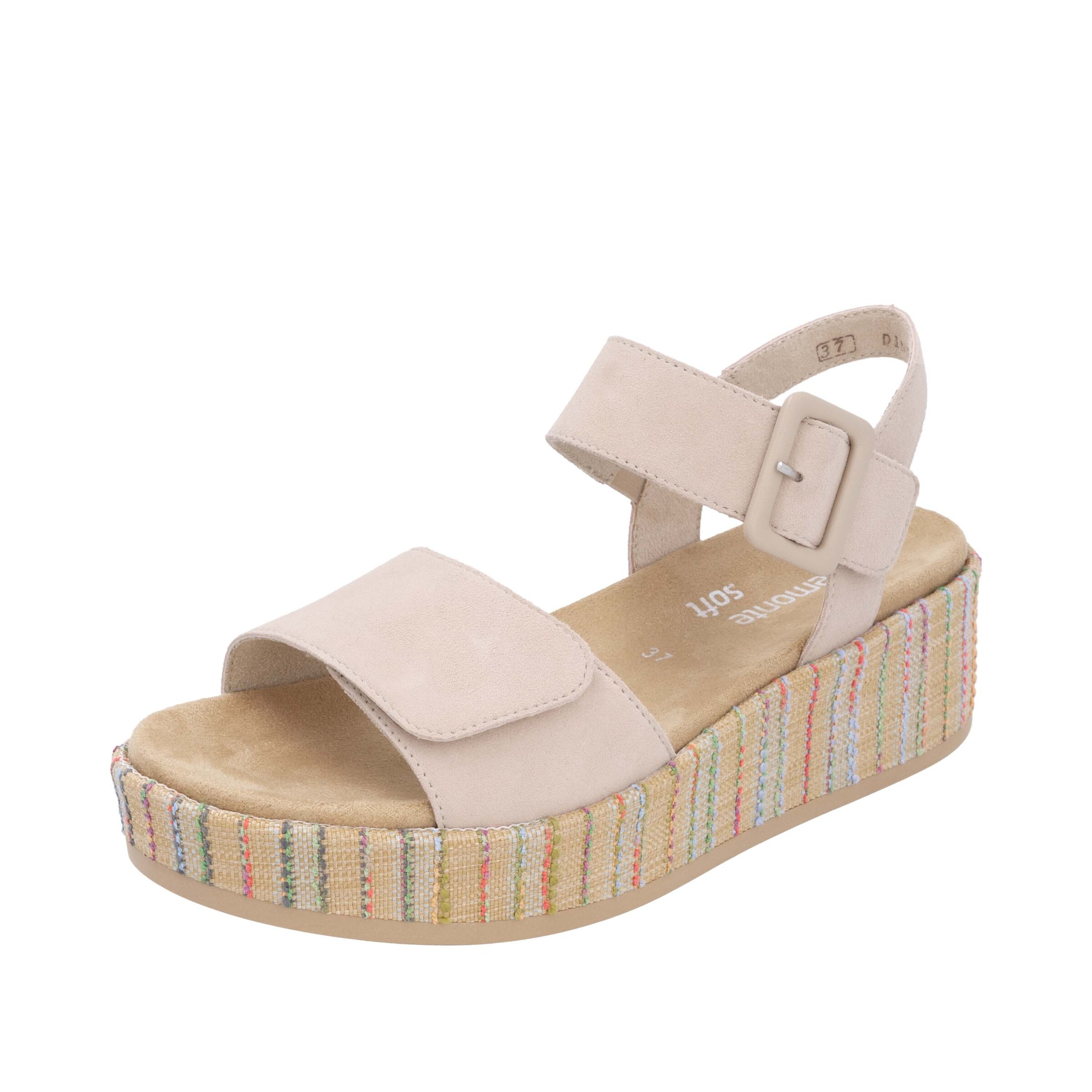 REMONTE Sandals in Beige: front