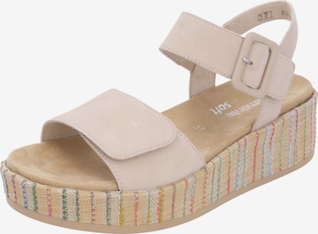 REMONTE Sandals in Beige: front