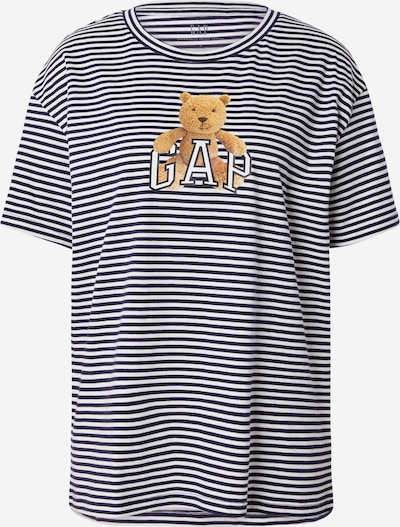 GAP T-Shirt 'BRANNON' in sand / navy / weiß, Produktansicht