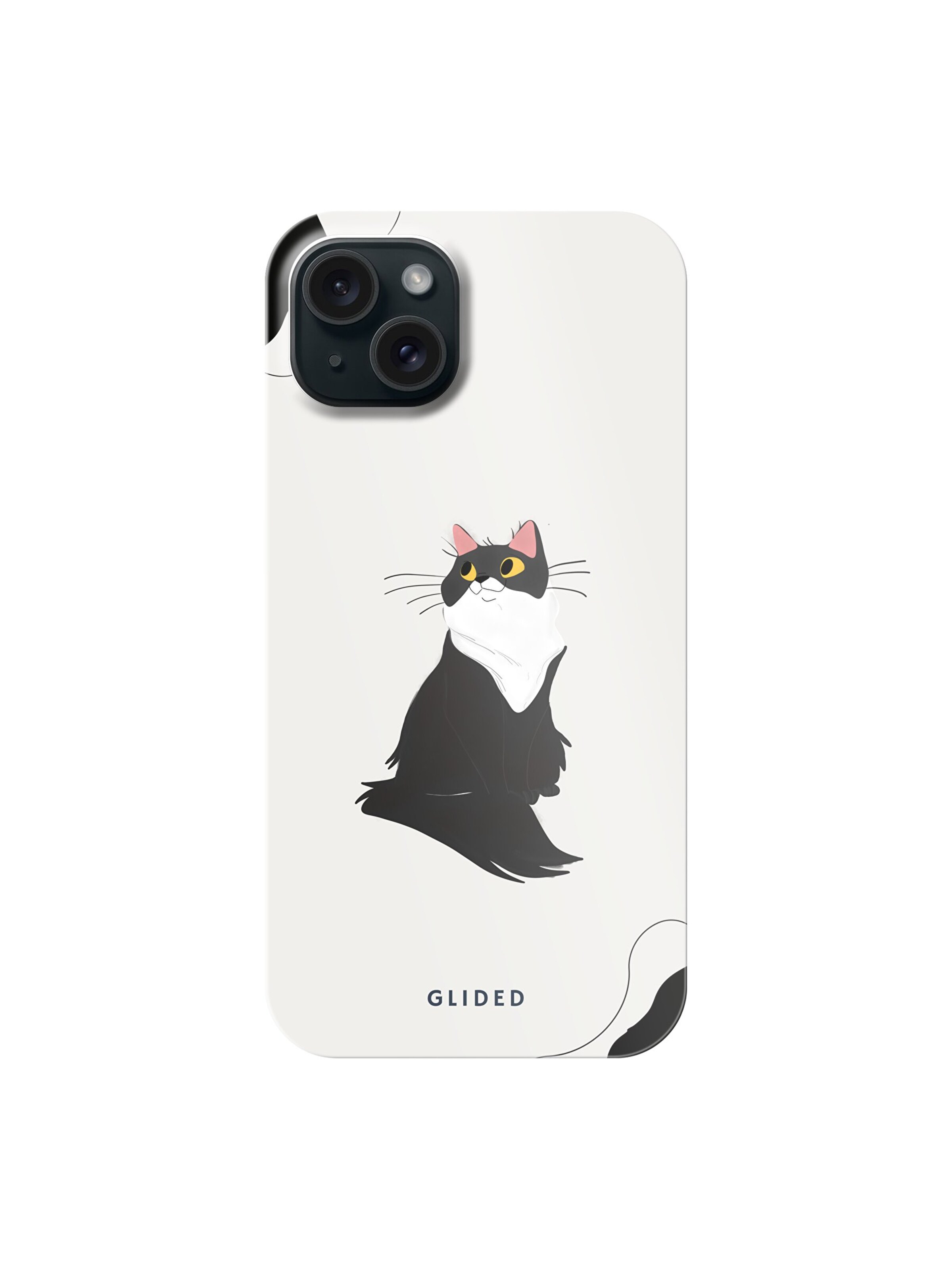 Glided Smartphonehülle 'Fur Glided Handyhülle' in Schwarz: Vorderseite