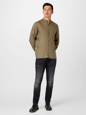 HUGO Regular fit Button Up Shirt 'Elvory' in Green