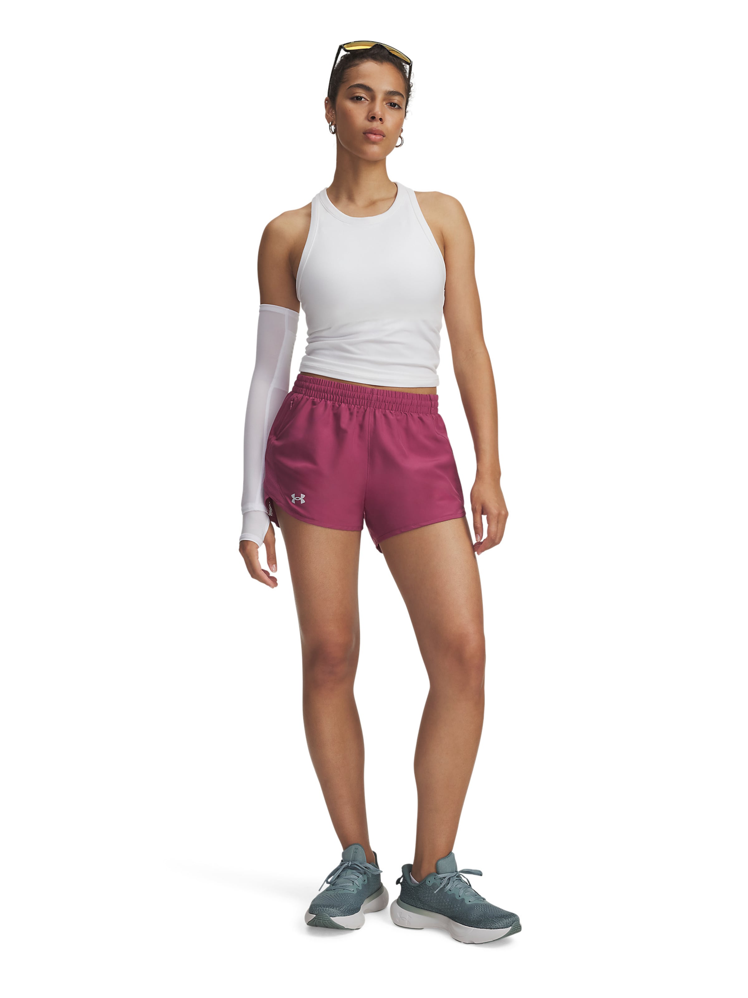 UNDER ARMOUR Szabványos Sportnadrágok 'Fly By 3' - piros