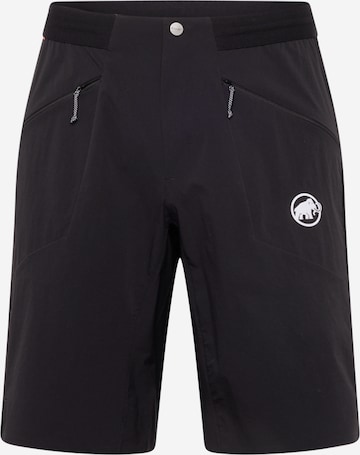 MAMMUT Loose fit Workout Pants 'Aenergy' in Black: front