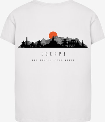 F4NT4STIC Shirt 'Escape Discover the World Asian Town' in White: front