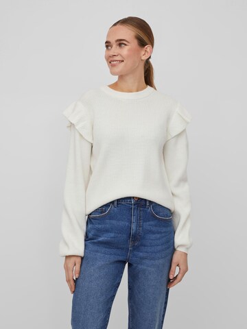 VILA Sweater 'Ril' in White: front