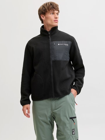 JACK & JONES - Chaqueta polar 'JJALPES' en negro: frente
