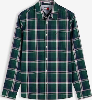 Regular fit Cămașă de la Tommy Jeans pe verde: față