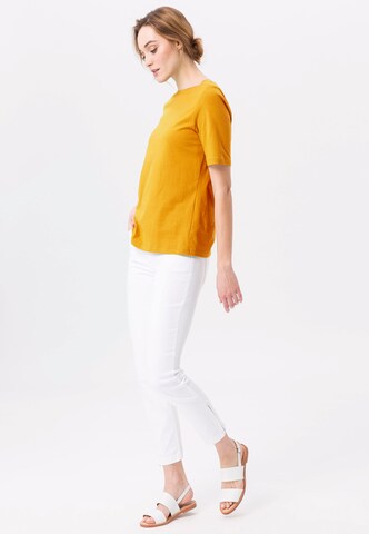 Green Cotton Shirt in Yellow