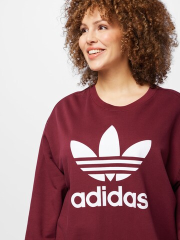 Felpa 'Trefoil Crew ' di ADIDAS ORIGINALS in rosso