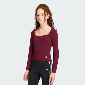 ADIDAS ORIGINALS Shirt in Rood: voorkant