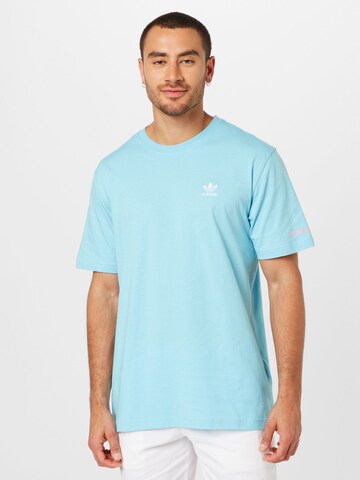 ADIDAS ORIGINALS Shirt 'Pride Rm Graphic' in Blue: front