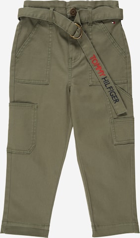 TOMMY HILFIGER Broek in Groen: voorkant