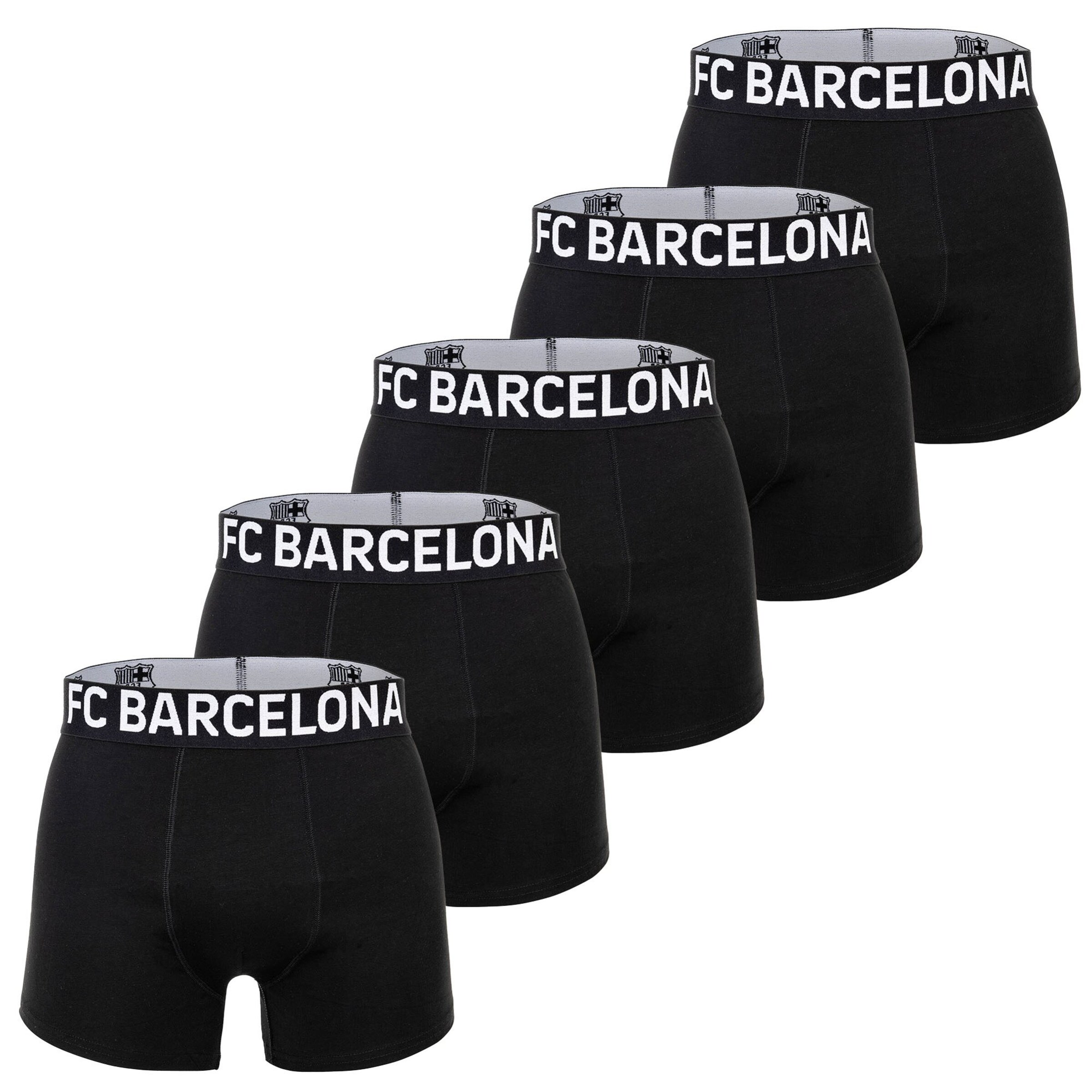FC Barcelona - Calzoncillo boxer en negro: frente
