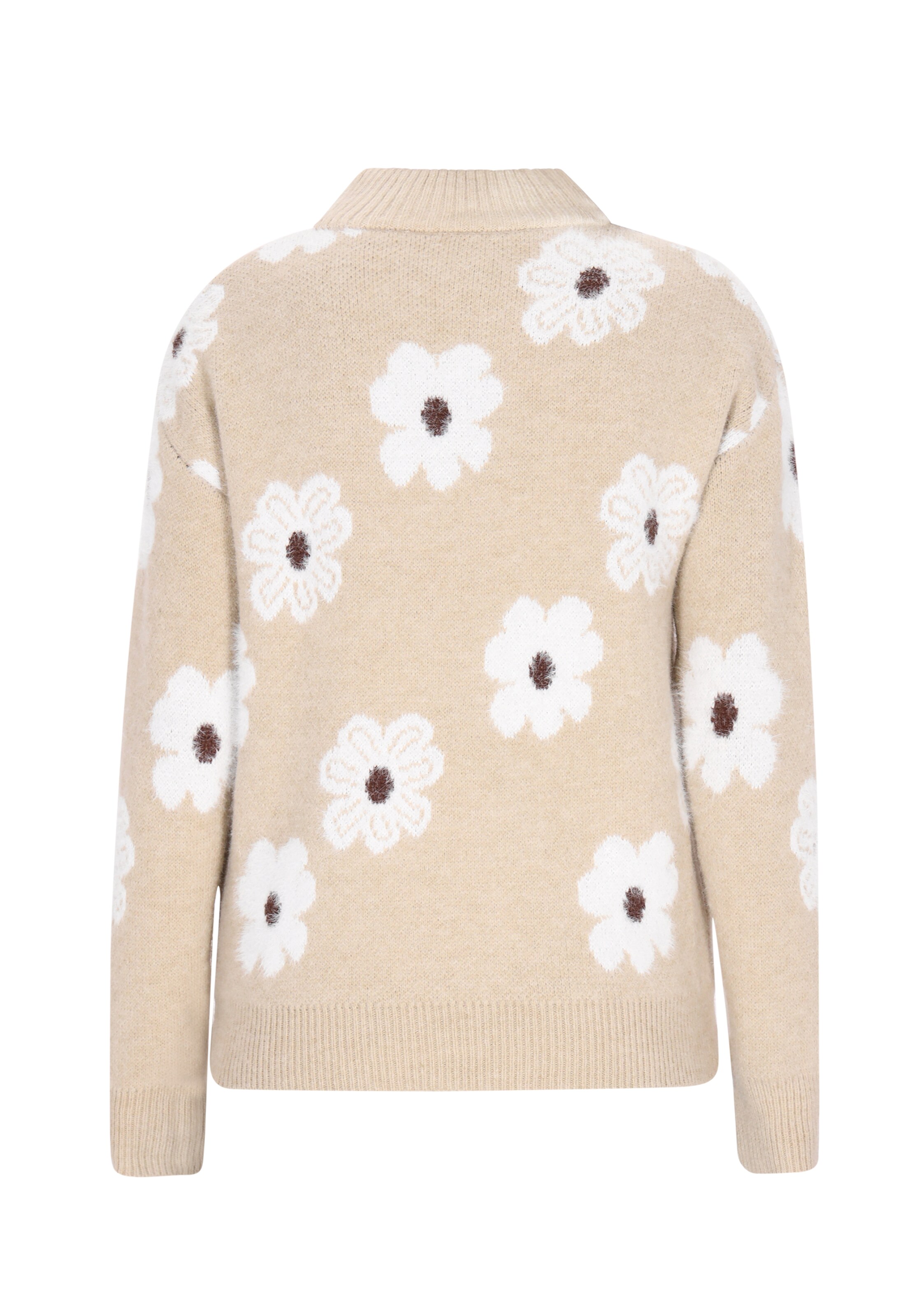 swirly Pulover | bež barva