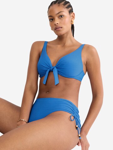 TRIUMPH Triangel Bügel-Bikini-Top ' Red Label Summer Dune ' in Blau