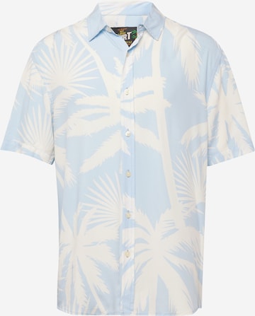 Key Largo Regular fit Button Up Shirt in Blue: front