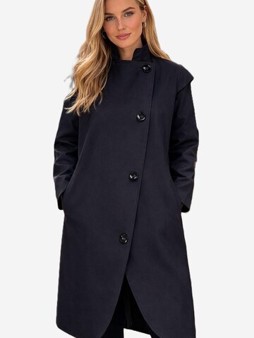 BIBI SAKALIEVA Between-seasons coat in Black: front
