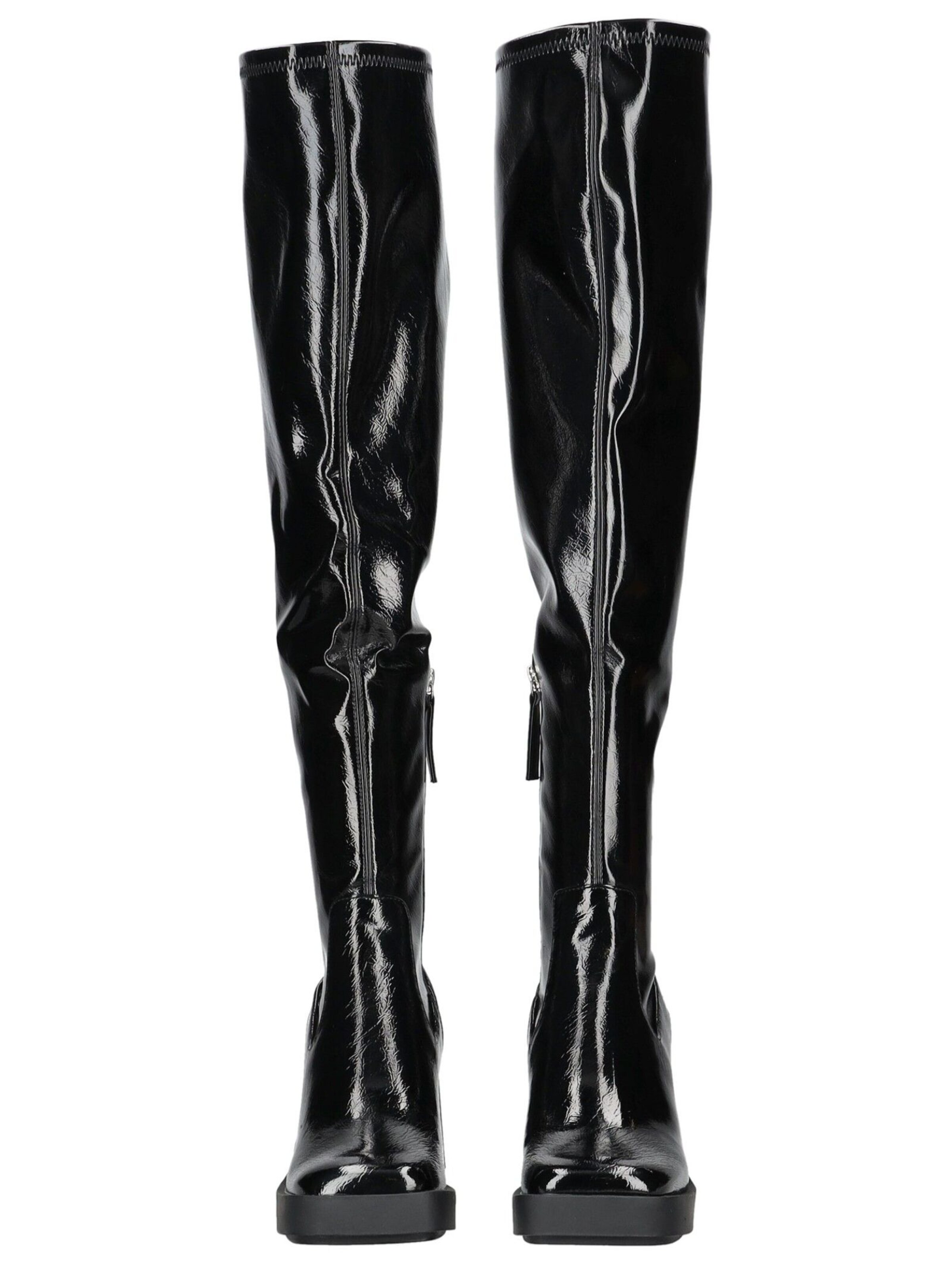 STEVE MADDEN Overknees in Black