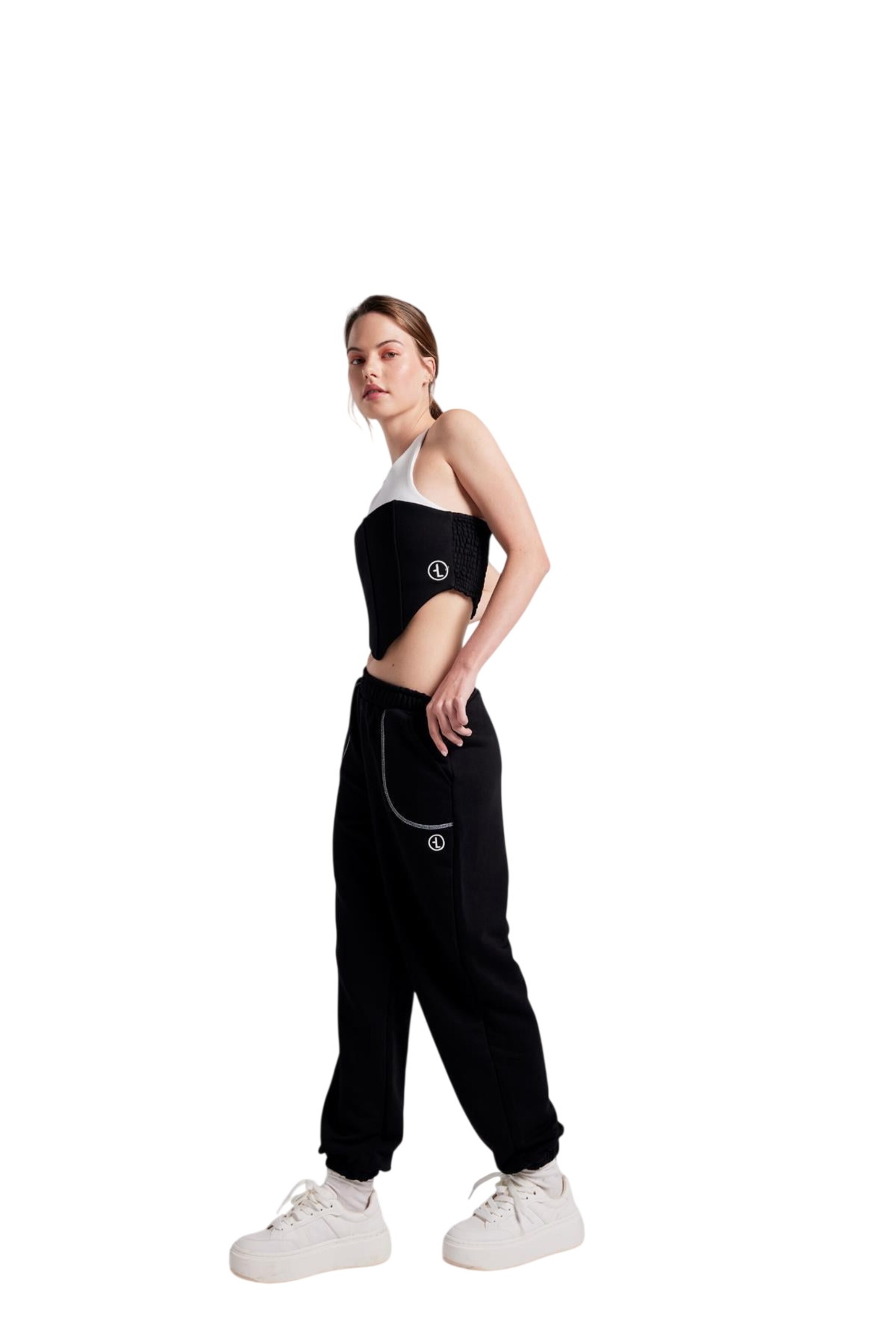 HOLLY LOLLY Tapered Hose in Schwarz