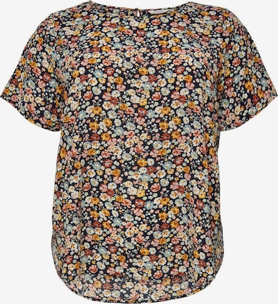 ONLY Carmakoma Bluse 'CARVICA' in nachtblau / gelb / mischfarben, Produktansicht
