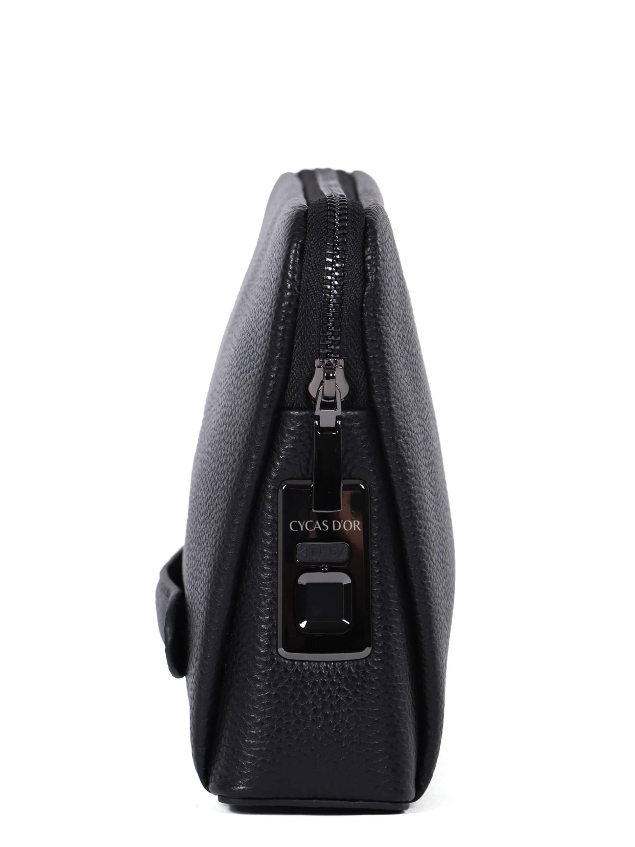 Trousses de toilette 'DRACO CLUTCH FINGERPRINT RECOGNITION' CYCAS D'OR en noir