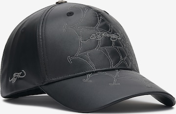 Cappello da baseball di Ed Hardy in nero: frontale