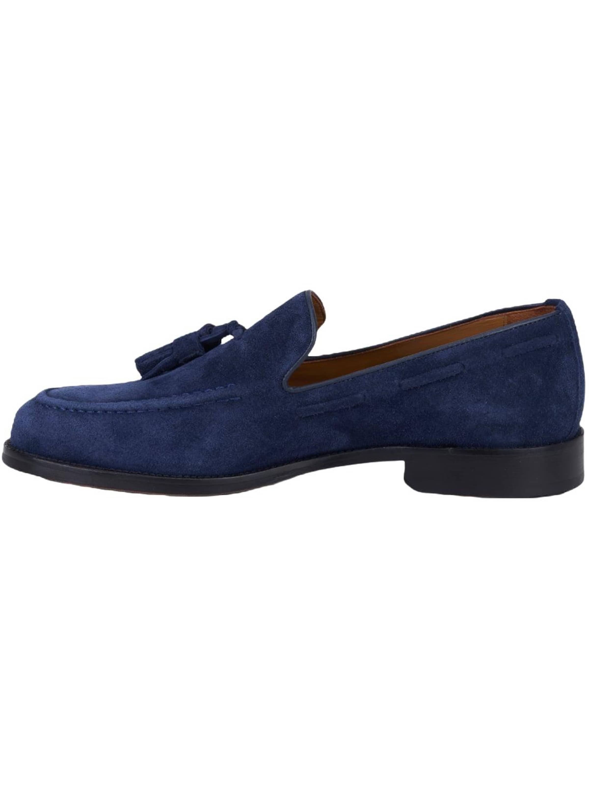 Desa Moccasin 'DESA Herren-Loafer aus Wildleder mit Quasten' in Blue: front