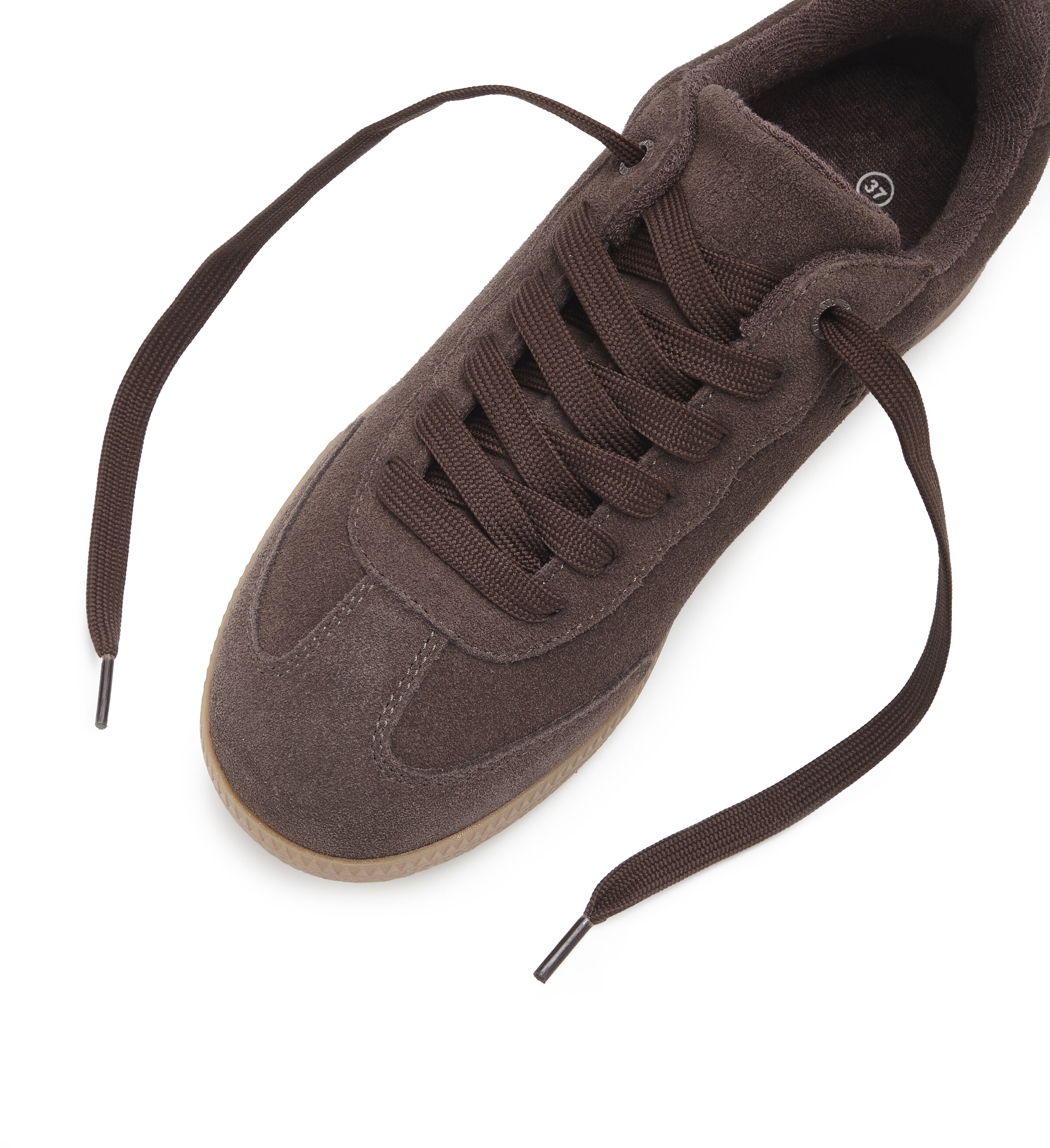 Baskets basses Elbsand en marron : au dessus