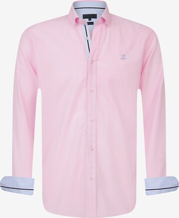 Sir Raymond Tailor Regular fit Button Up Shirt 'Patty' in Pink: front