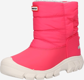 HUNTER Snowboots in Pink: front