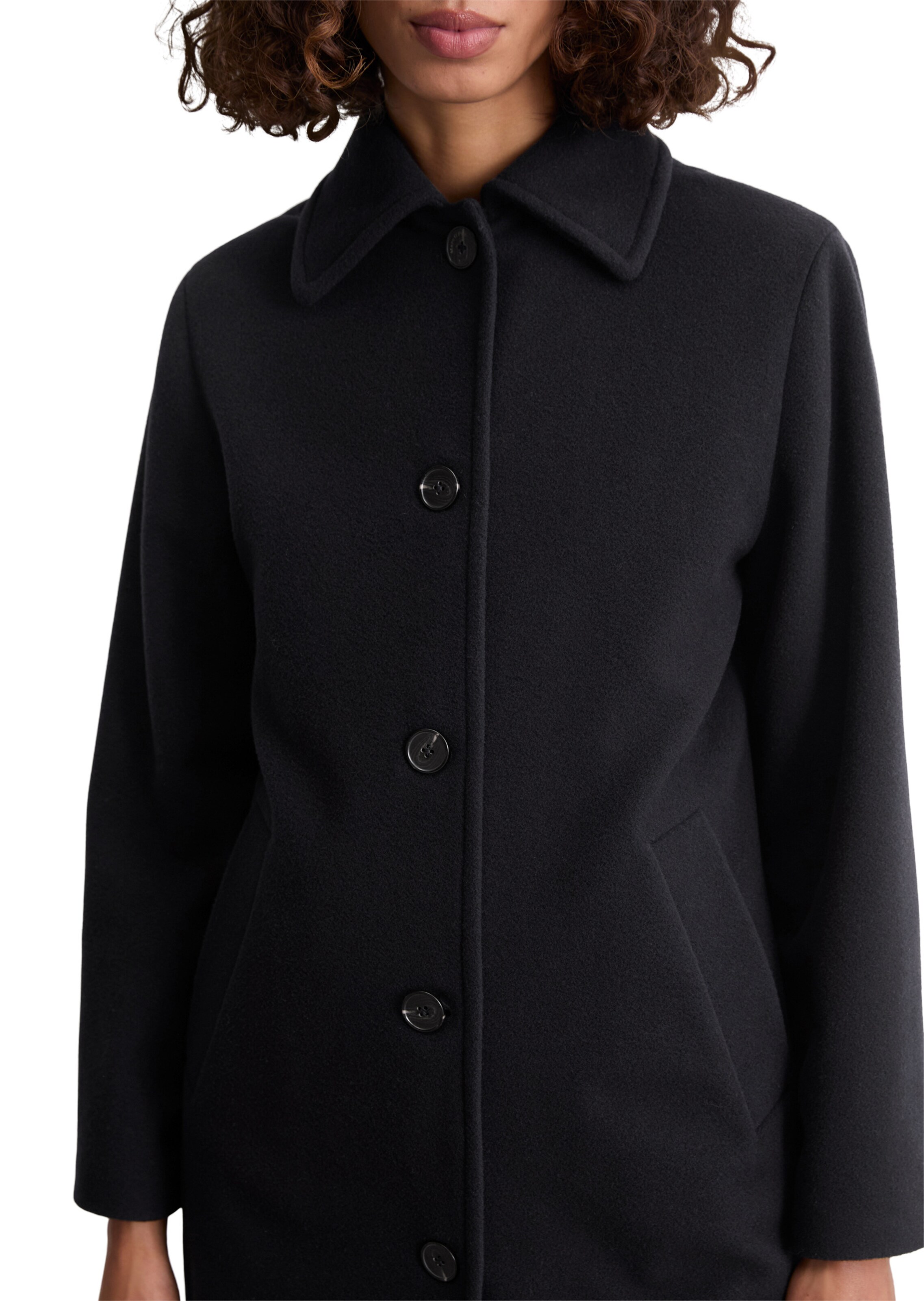 Marc O'Polo Mantel in Schwarz