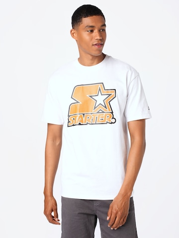 Tricou 'Basketball Skin' de la Starter Black Label pe alb: față