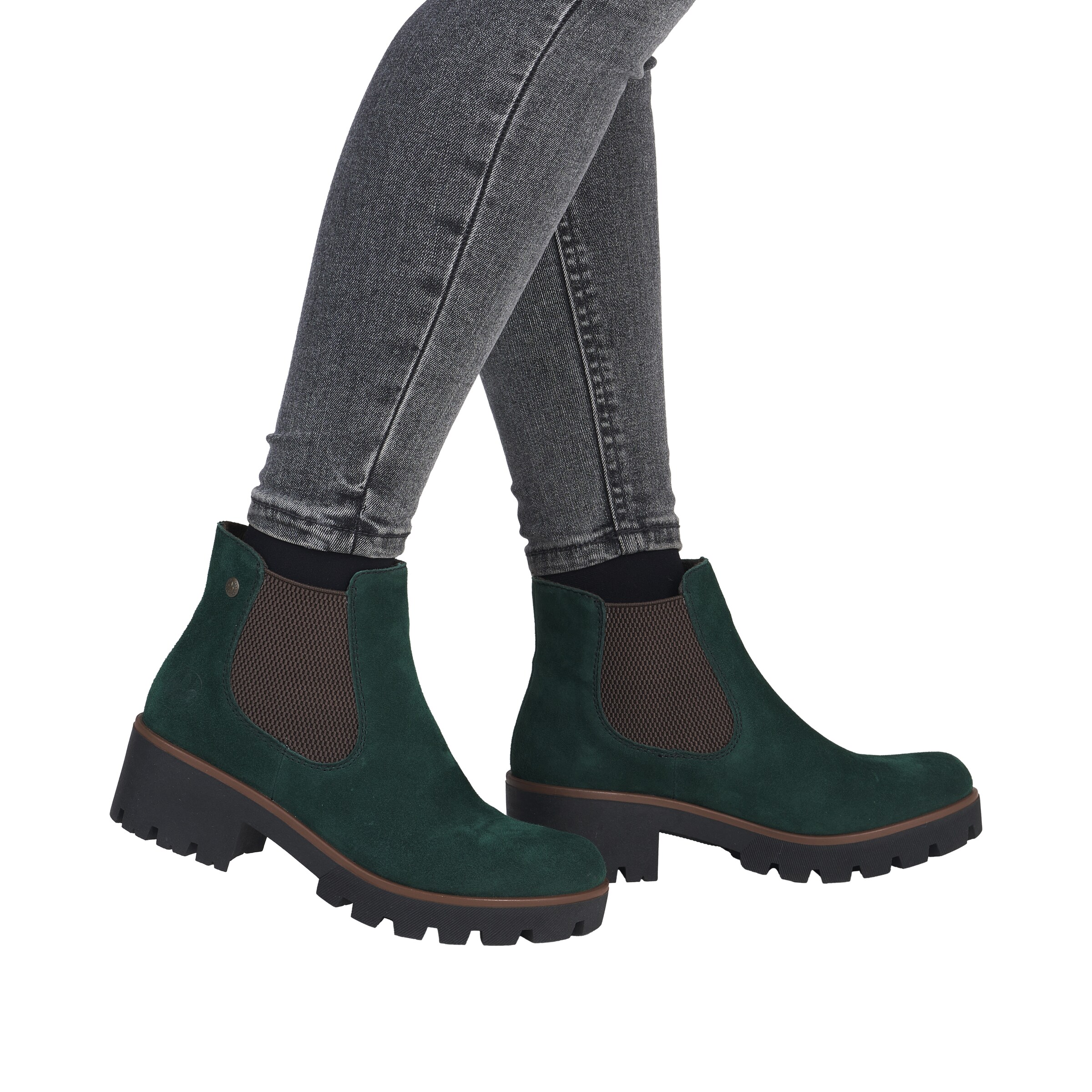 Chelsea Boots Rieker en vert